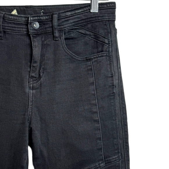 Free People Vintage Stretch Midnight Magic Jeans High Rise Skinny Leg Black 29 - Picture 8 of 16